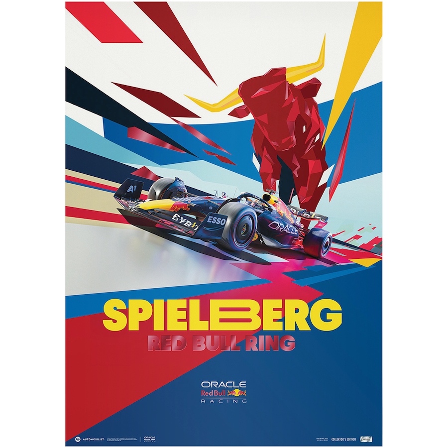 Oracle Red Bull Racing Austrian Grand Prix 2022 Collector's Edition Poster